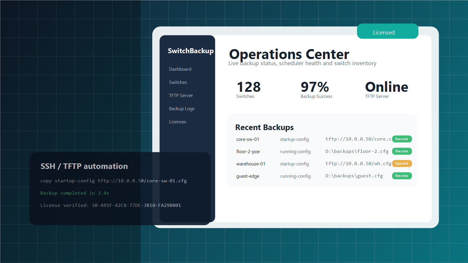 Engenius Switch Backup Manager